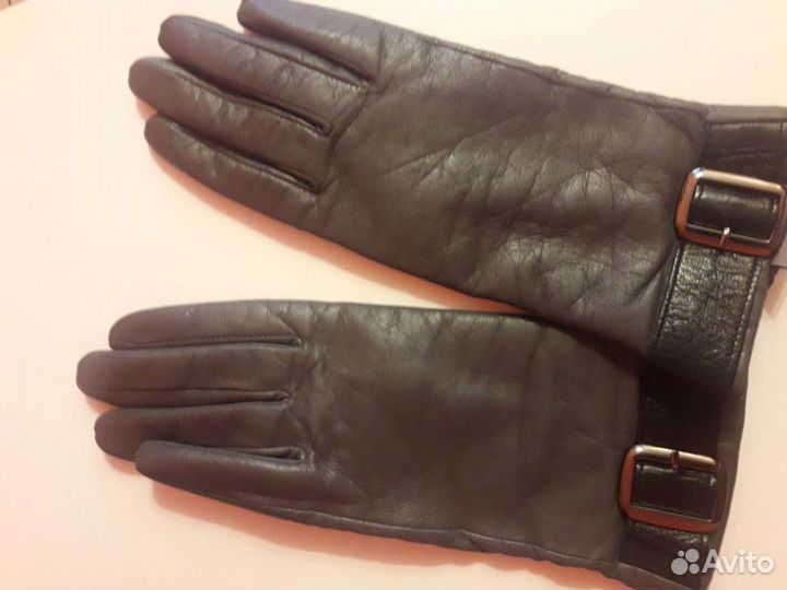 Перчатки кожаные женские