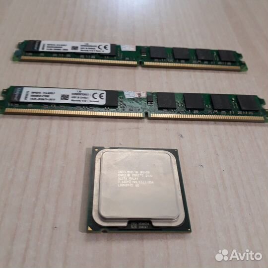 Процессор Q8400 4 ядра + DDR2 2шт по 2Гб