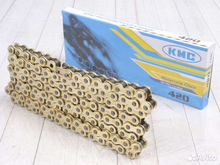 Цепь кмс gold 420х120L новая