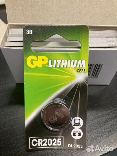 Батарейки GP CR2025 Lithium