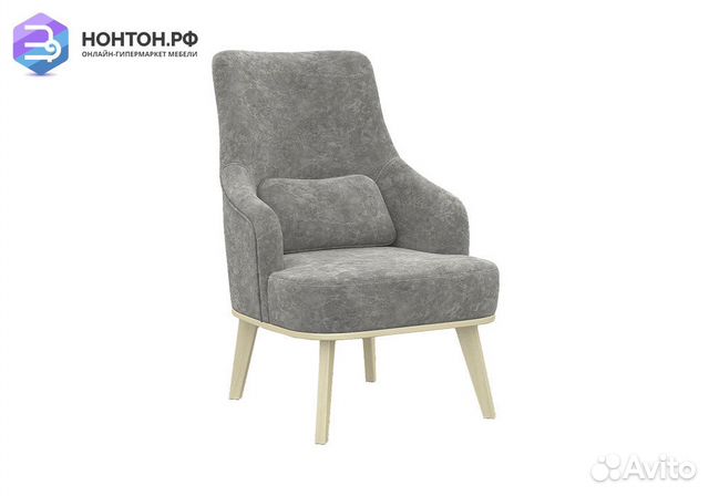 Кресло с высокой спинкой Комфорт-5 серое