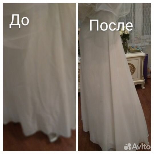 Отпаривание свадебного платья