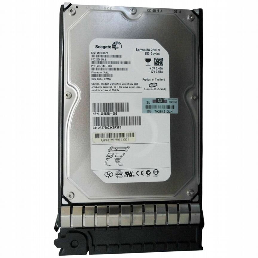 [407525-003] Жесткий Диск Hp 250gb Sata3,5" Hdd 407525-003