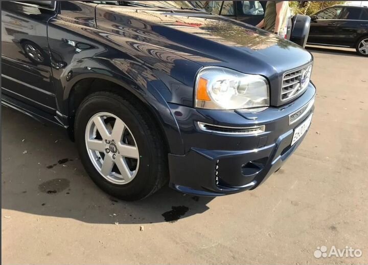 Накладка на передний бампер maxton Volvo XC90