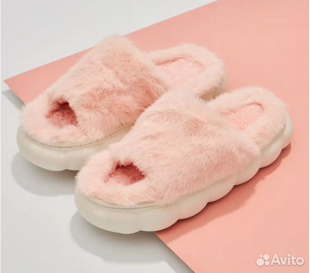 Тапочки домашние воздушные пушистые