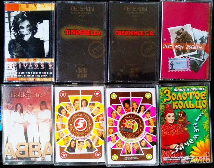 Аудиокассеты с записями звёзд шансона и не только