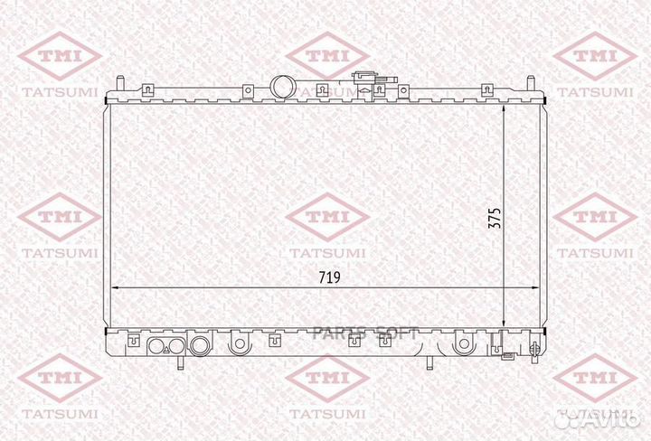 Радиатор охлаждения mitsubishi Galant 96