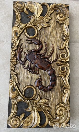 Нарды большие, резные