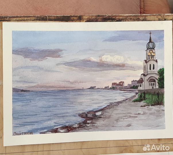 Новороссийск акварелью