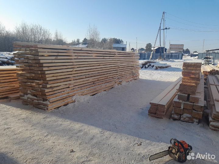 Доска обрезная 100х150х6000