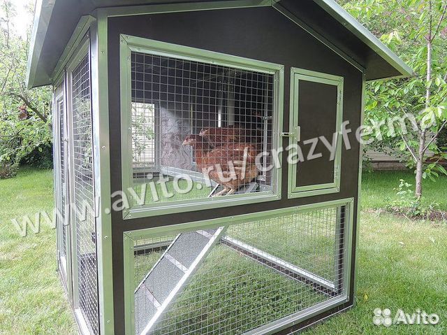 Курятник с выгулом для кур