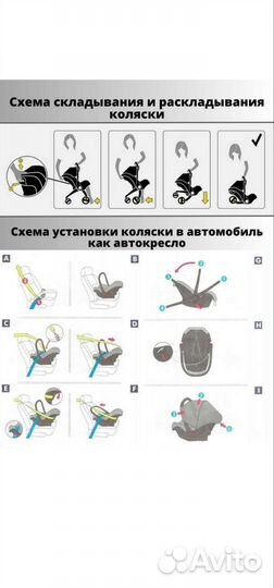 Коляска люлька и автокресло