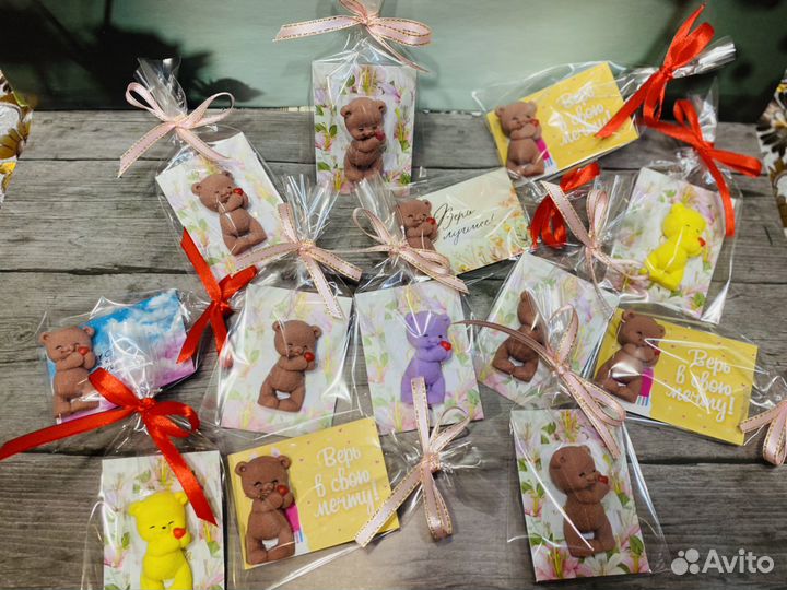 Мыло ручной работы мини мишка