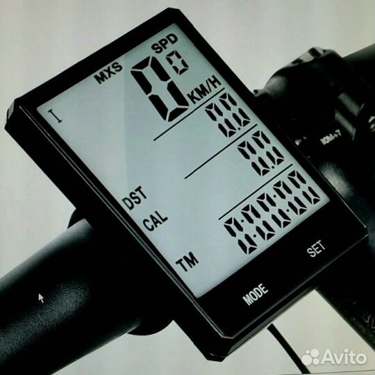 Велокомпьютер беспроводной большой экран подсветка