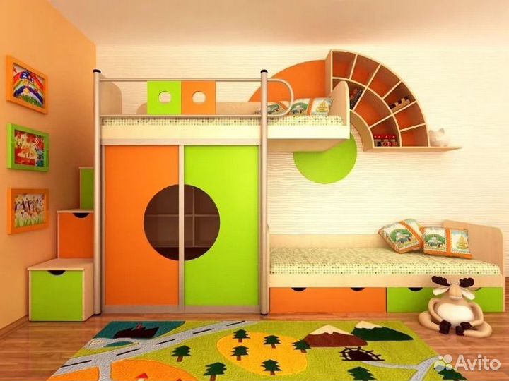 Детская кровать 2-х ярусная