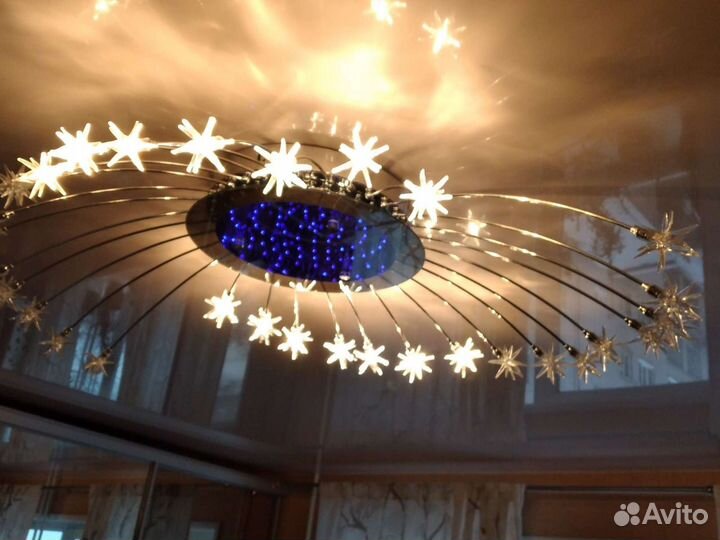 Люстра с пультом бу