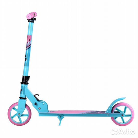 Самокат детский розовый складной