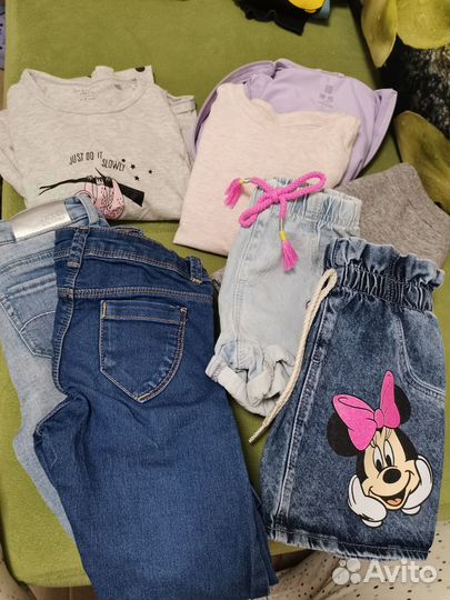 Детские вещи пакетом для девочки 110