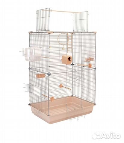Домик-клетка для птиц (попугаев, канареек)