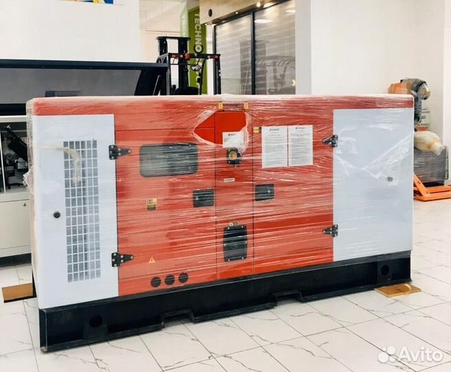 Дизельный генератор 80 кВт в кожухе с авр