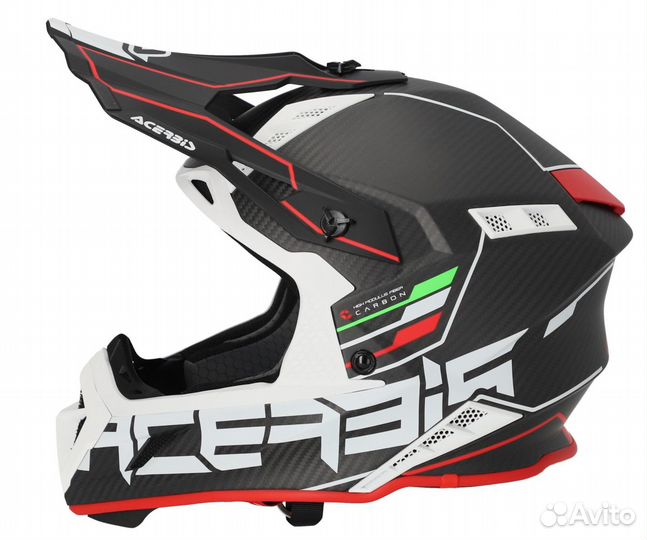 Шлем Acerbis steel carbon 22-06 Black/Red