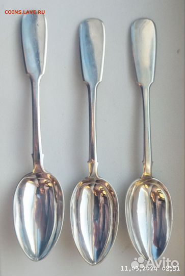 Серебряные столовые ложки