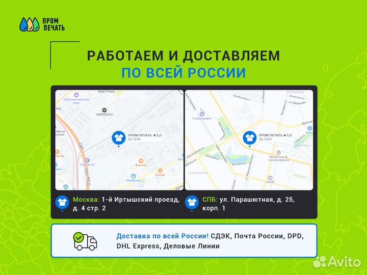Оптовая печать: яркие принты и лого на футболках