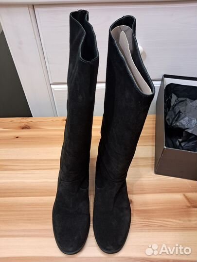 Весенние женские сапоги 37 замшевые