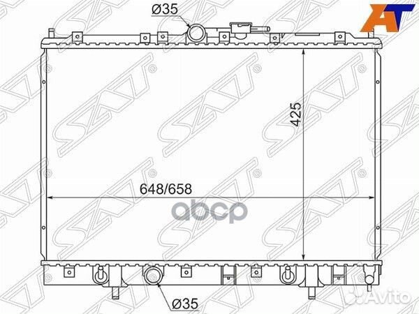 Радиатор Mitsubishi Pajero iO 98-00 MC00012 Sat