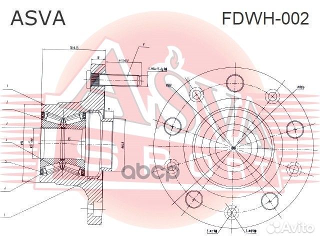 Ступица fdwh-002 asva