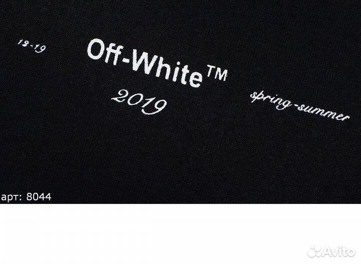 Off white футболка черная М