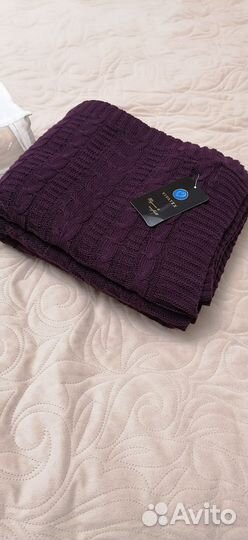 Плед вязанный