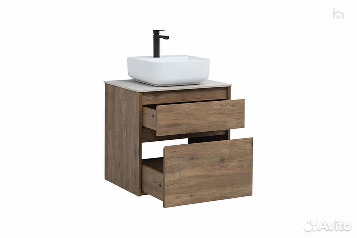 Тумба под раковину 60 (2 ящика) Nova Lite