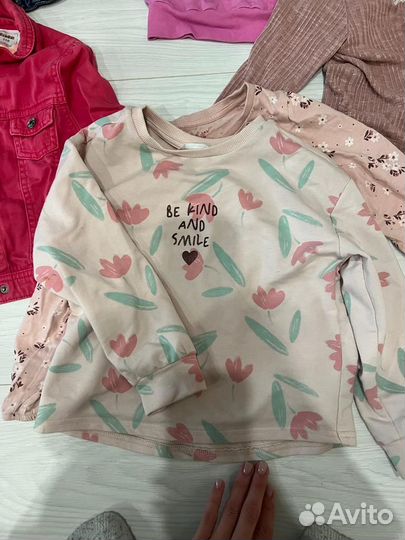 Вещи пакетом на девочку 104 110