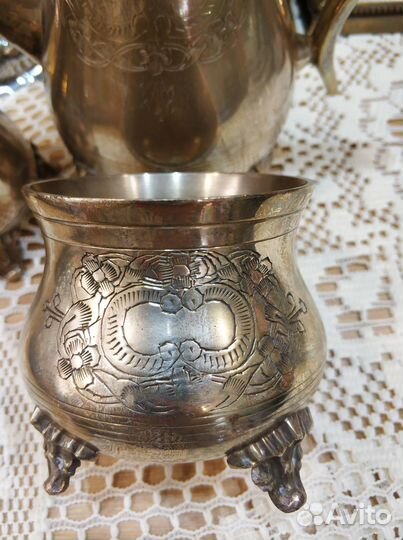 Kофейный набор, посеребрение E.P.N.S