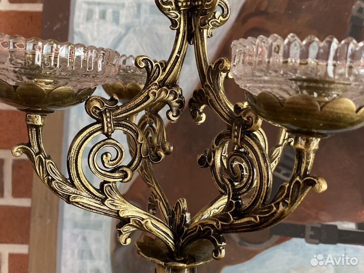 Пара подсвечников. Металл. Арт-Нуво. Франция