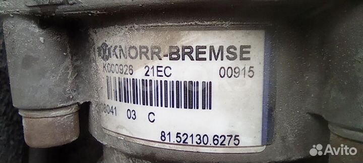 Кран главный тормозной MAN TGA 2008 81521306275