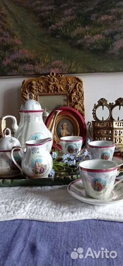 Кофейный сервиз, фарфор, япония