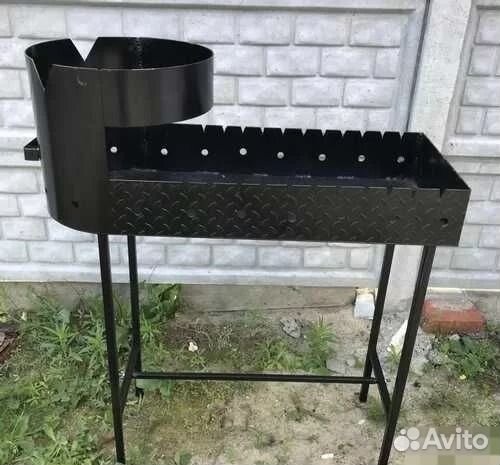 Мангал с печью под казан