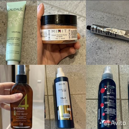 Разная уходовая косметика и средства для волос