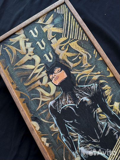 Нарды ручной работы с рисунком 