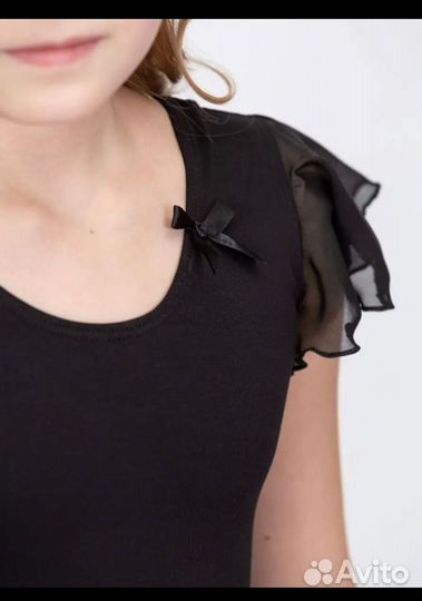 Купальник гимнастический чёрный