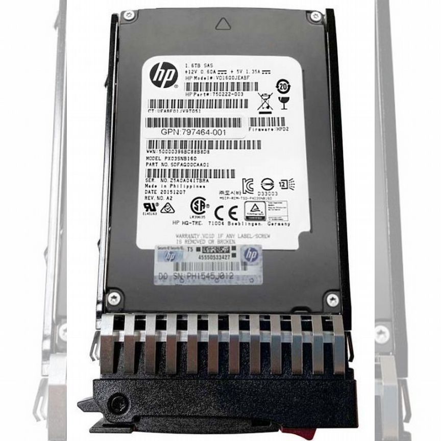 [N9X91A] Жесткий Диск Hp Msa 1,6tb Sas 2,5" Ssd N9x91a