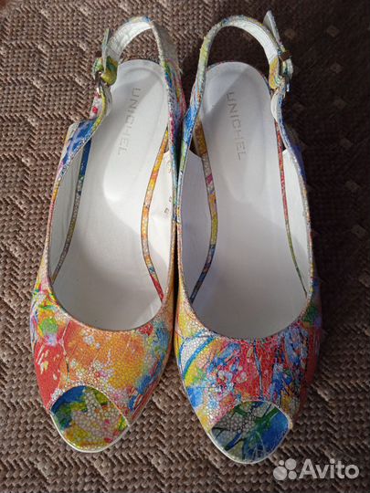 Босоножки 38 размер натуральная кожа Юничел