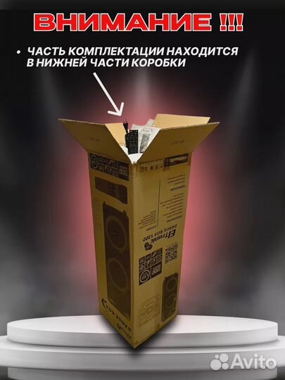 Портативная колонка eltronic 20-72 1300Ватт, мдф