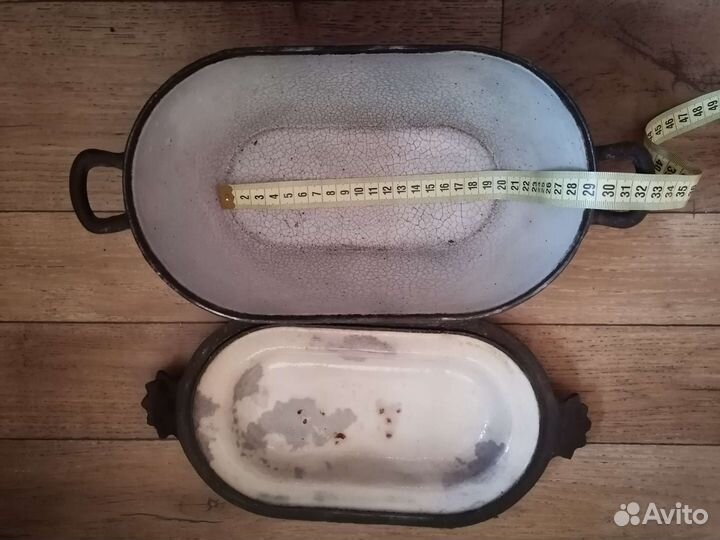 Утятница чугунная Винтаж