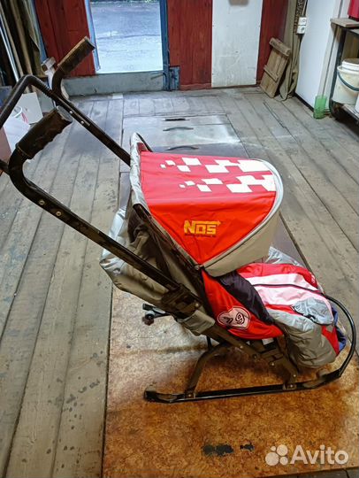 Детские санки коляска бу несколько раз