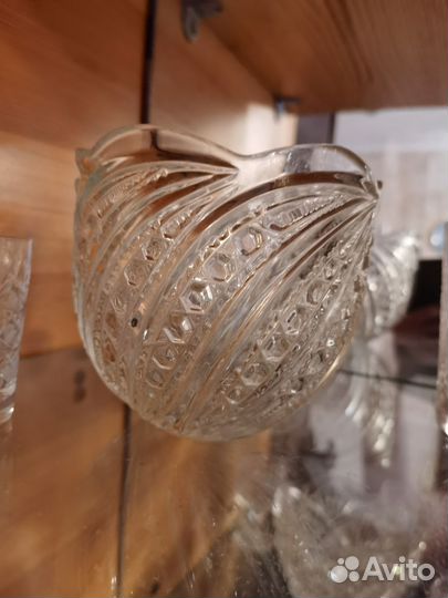 Хрустальные бокалы, вазы, салатницы СССР