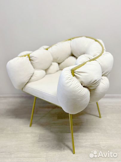 Кресло стул для клиента белое