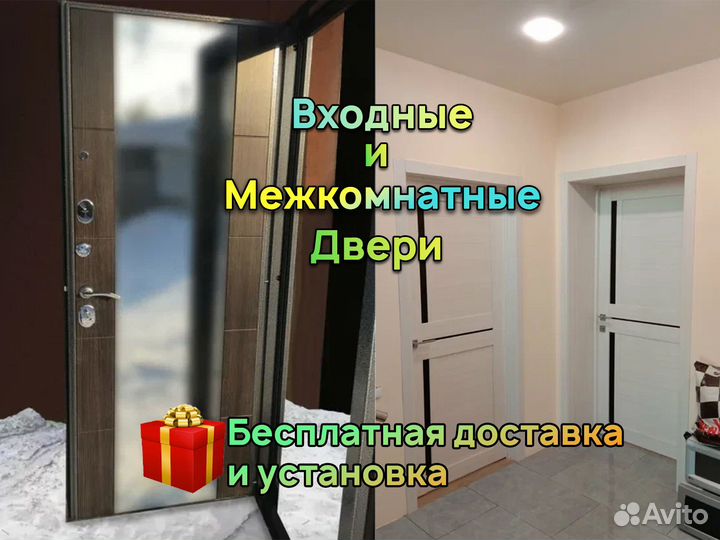 Межкомнатные двери со стеклом. Экошпон